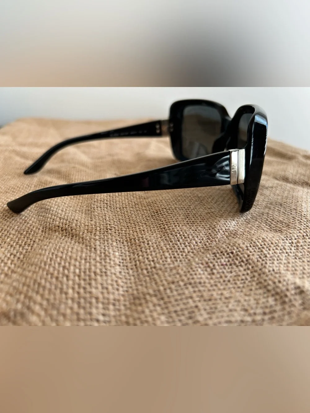 Ralph Lauren Black Oversized Square Sunglasses - Picture 3 of 8
